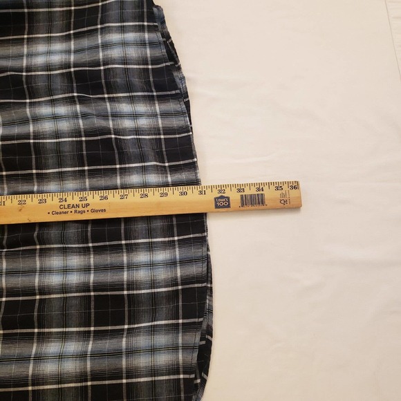 Wrangler Mens Short Sleeve Pearl Snap Shirt Western Black Plaid 3XL Big 3XB - Picture 10 of 10